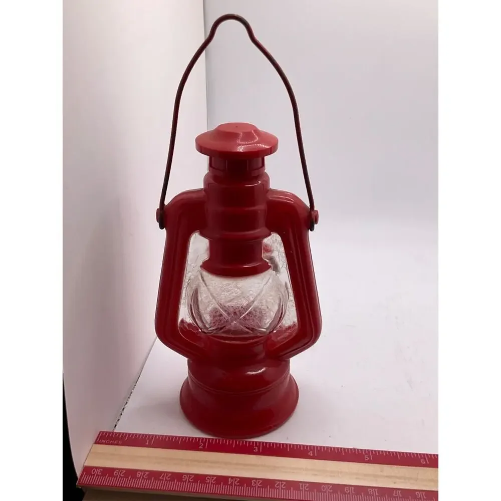 Vintage AVON Country Lantern Red Decanter, Collectible, Minor Paint Wear EMPTY‎